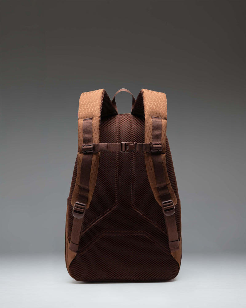 Herschel Kingston Backpack in Soft Silt Diamond/Chicory Coffee, showing an alternate view of the classic everyday backpack.