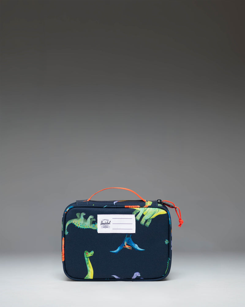 Herschel Heritage Pencil Case Little Herschel in Water Colour Dinosaurs Darkest Navy pattern.