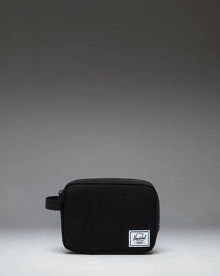 Herschel Supply Co. Anchor Organizer in Black, flat lay view showing the front exterior.