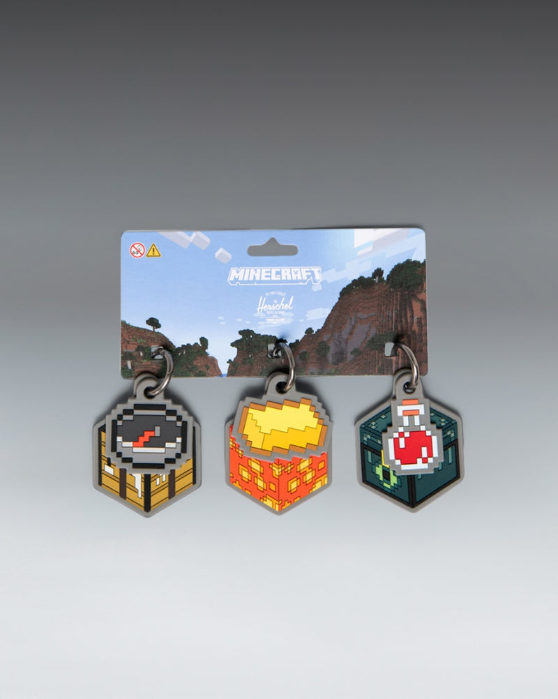Herschel Supply Co. Minecraft Charm Pack in Minecraft Multi featuring iconic game graphics.